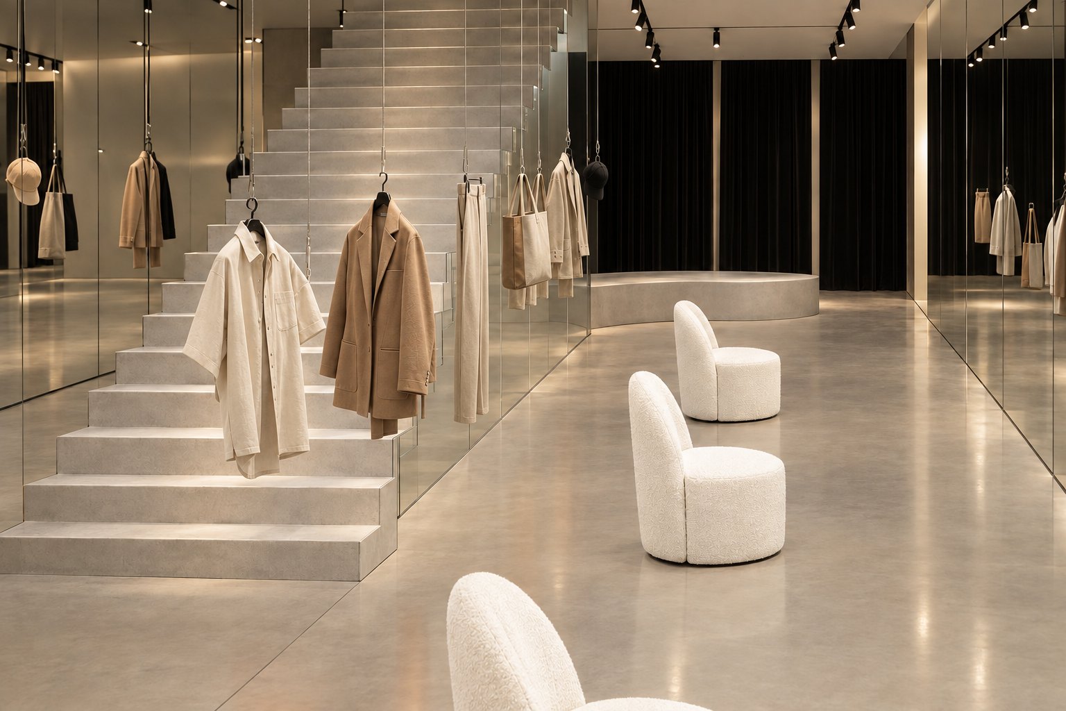 Boutique No Name, espace de vente pour une marque de baskets